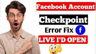 Facebook account checkpoint problem fixed 2024  Facebook New Ids Create Method Update [upl. by Winifred]