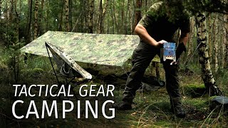 Tactical Camping  Solo Overnighter with Tactical Gear  Wild Camping in Camo  Tacticool Glamping [upl. by Yentruocal344]