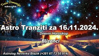 Astro Tranziti za Subotu 16 Novembar 2024  Očekuje nas dinamičan dan [upl. by Esekram332]