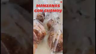 MANZANAS CUBIERTAS CON CHAMOY Y MIGUELITO  JARDÍN Y COCINA CON LAU shorts [upl. by Nnyleuqcaj]