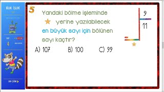 Bölme İşlemi  Test Çöz  4 SINIF [upl. by Itagaki]