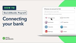 How to connect your bank to QuickBooks Online Payroll to pay taxes and employees [upl. by Noryb]