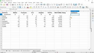 08 TABLEUR  Initiation  test et fonction SI [upl. by Ahselet921]