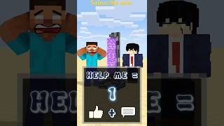 Help herobrine subscribe now minecraft shorts minecrftshortsminecrftviral shorts [upl. by Ideih]