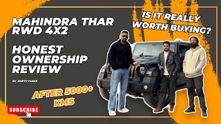 Mahindra Thar 4x2 RWD 2024 5000Km Ownership Review  Driving Experience  Mileage  Empty Tanks [upl. by Arihaj739]