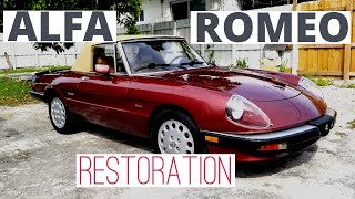 1989 Alfa Romeo Spider Graduate restoration [upl. by Audrye]