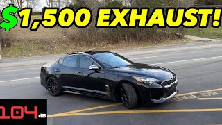 Is 1500 Exhaust Worth It on 2018 Kia Stinger GT [upl. by Sawyere]