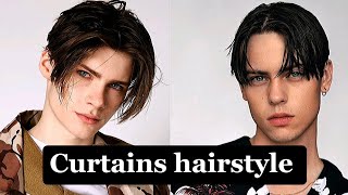 How to Style a CURTAINS Hairstyle [upl. by Rolyab]