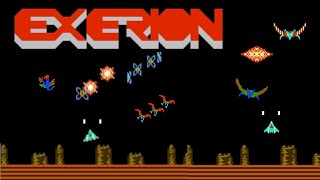 Exerion 1985 Gameplay Walkthrough FULL GAME NES [upl. by Nnylear]