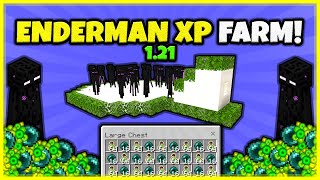 BEST ENDERMAN XP FARM EVER EASY In Minecraft Bedrock And Java 121 [upl. by Gunnar]