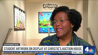 NBC News Covers Studios quotYoung Visions 2023quot Exhibition Hosted at Christies NYC [upl. by Raffaj]