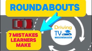 Tips On Roundabouts For Driving Test  Common Mistakes Learners Make [upl. by Schwinn]