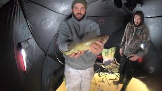 Ice fishing NightHawk lake Timmins ON Dec 2020 [upl. by Siari281]