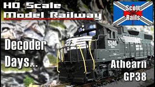 DCC Decoder Upgrade  Athearn Blue Box GP38 Norfolk Southern [upl. by Nodal623]