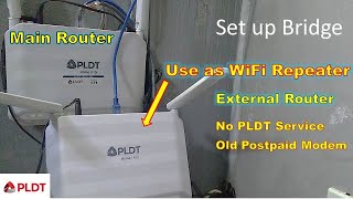 How I use Old PLDT modem as external router or WiFi Repeater [upl. by Ogram957]