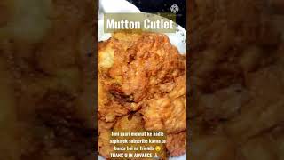 Bakra Eid Special Mutton Cutlet Recipeshortsyummygulpsfalak [upl. by Ainigriv]