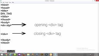 How to use div tag in html  div tag example [upl. by Alehs]