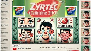 Zyrtec Fast Allergy Relief for Sneezing Itchy Eyes amp Runny Nose 🤧🌬😪 [upl. by Stander]