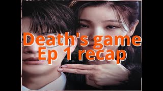 eng  Deaths game  Episode 1  recap review kdrama deathgame review4272 [upl. by Anayaran359]