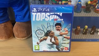 TopSpin 2K25 PS4 Unboxing [upl. by Aneed]