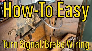 HowTo Easy Turn Signal Brake Lights Wiring for Classic Trucks Ls Swap [upl. by Thin]