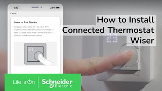 How to install the Wiser connected flush mounted thermostat  Schneider Electric [upl. by Bashemath]