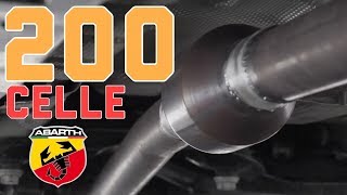 200 Celle con Scarico Record Monza 500 Abarth  200 Cell Sport Catalyst with Record Monza Exhaust [upl. by Ardnekahs]