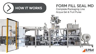 ILPRA Form Fill Seal Water Gel amp Fruit Puree Complete Packaging Line [upl. by Wallie305]