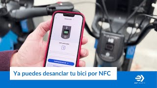 Ya puedes usar NFC en bicimad para desanclar tu bici [upl. by Wetzel]