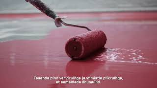 Tikkurila Temafloor 300 epoksüüdpinnakatte paigaldamine [upl. by Adam27]