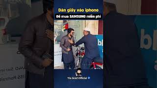 Dán giấy vào iphone để mua điện thoại samsung miễn phí [upl. by Sakiv]