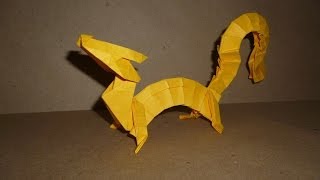 Origami Eastern Dragon Instructions Joseph Wu [upl. by Womack]