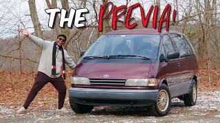 The Toyota Previa is an Often Forgotten 90s Japanese Minivan [upl. by Ynffit6]