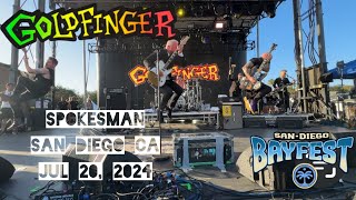 GOLDFINGER SPOKESMAN SAN DIEGO BAYFEST WATERFRONT PARK SAN DIEGO CA JULY 20 2024 [upl. by Nnairek]