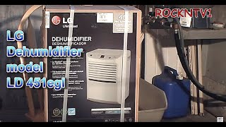 Dehumidifier Wet Basement Cure LG LD451egl [upl. by Peggir]