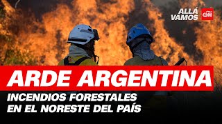 Arde el noreste de Argentina así son los impactantes incendios forestales [upl. by Sarita]