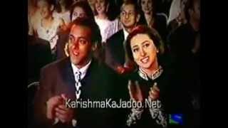 Salman Khan amp Karisma Kapoor Cute Jodi Old video at Filmfare Award [upl. by Morlee653]