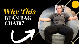 Review of Giant Bean Bag Chair with Pillow [upl. by Yelsha]