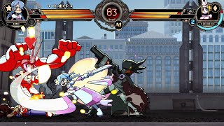 BLACK DAHLIA  ANNIE amp UMBRELLA vs VALENTINE CERABELLA amp FILIA Nightmare Skullgirls 2nd Encore [upl. by Nirrej]