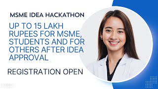 MSME Idea Hackathon 40 Registration 2024  IDEA HACKATHON 40 MSME msmeideahackathon 2024 apply [upl. by Hardej]