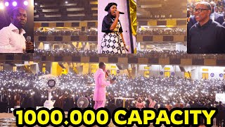 100000 capacity Dunamis Glory Dome filled to the brim with overflows during midyear worship [upl. by Ade]