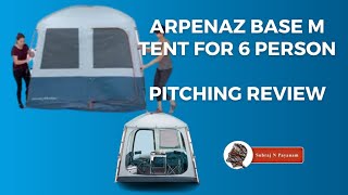 How to fold Arpenaz Base M  6person Camping Living Room [upl. by Dreeda574]