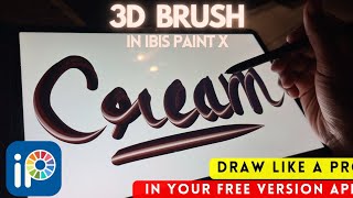 How to make your own 3D brush in IBIS paint X CUSTOM BRUSH in IBIS PAINT x [upl. by Euseibbob]