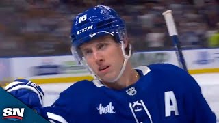 Mitch Marner Shows Off Speed To Extend Maple Leafs Lead vs Penguins [upl. by Idnahk112]