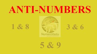 Anti Numbers in Numerology  antinumbers numerology NumeroVastu [upl. by Dlnaod]