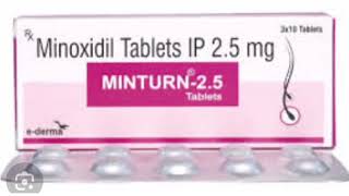 MINTURN 25 Tablets Minoxidil Tablets IP 25 mg [upl. by Irod]