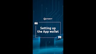 CN subDCENT Wallet Guide  Setting up the App wallet [upl. by Ynohtnaluap]