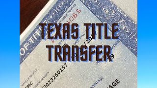 Texas Title transfer Private Sale [upl. by Holzman]