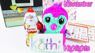 Kathis November 2016 Highlights Adventskalender basteln Hatchimal Fanpost Kalender [upl. by Iarahs]