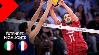 ITALY vs FRANCE I Extended Highlights I CEV EuroVolley 2023 SemiFinals [upl. by Lisa260]